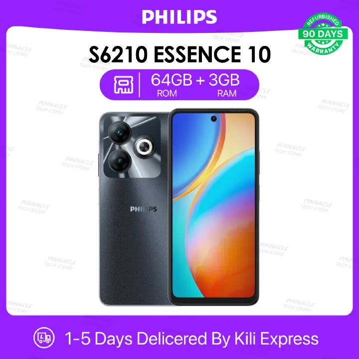 Refurbished Philips S6210 Essence 10 3GB RAM 64GB ROM 6.5'' 5000mAh 8MP+13MP Camera Android phones/Mobile Phones