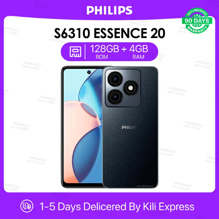 Refurbished Philips S6310 Essence 20 4GB RAM 128GB ROM 6.5'' 5000mAh 8MP+13MP Camera Android phones/Mobile Phones