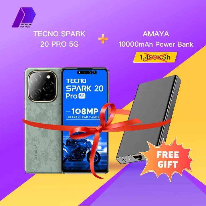 Refurbished Tecno Spark 20 Pro 5G 8GB RAM 256 ROM 6.78'' 32MP+108MP Camera 5000mAh (Dual SIM) Android Smartphones/ Mobile Phones