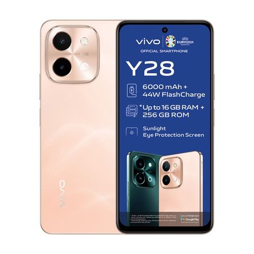 【Brand New】Brand New VIVO Y28 6.68'', 128GB/256GB Storage + 8GB RAM Upto 16GB RAM 50MP Camera, 6000mAh with 44WATTS Flash Charge Dual SIM Smart Phone