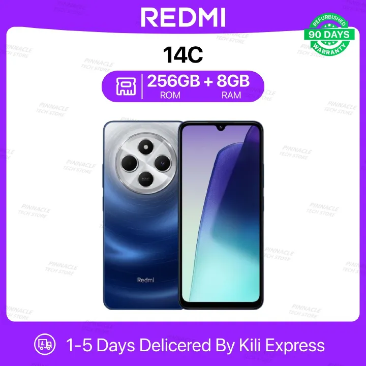 【New Arrival】Refurbished Redmi 14C 16(8+8)GB RAM 256GB ROM 6.88'' 5160mAh 50MP+8MP Camera(Dual Sim) Android Smartphones/ Mobile phones-99% NEW