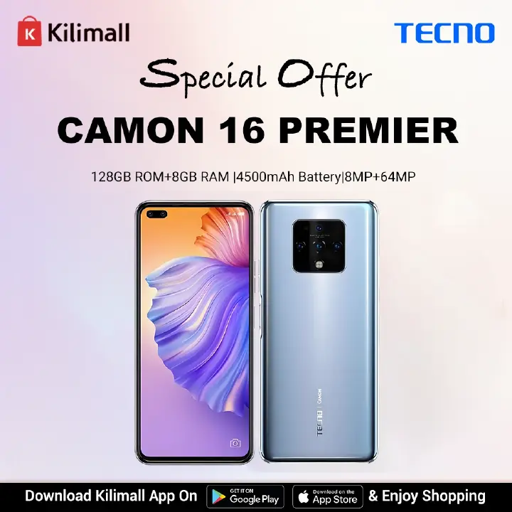 Refurbished Tecno CAMON 16 PREMIER 8GB RAM 128GB ROM 6.9'' 4500mAh 8MP+64MP Camera(Dual Sim) Android Smartphones/ Mobile phones.