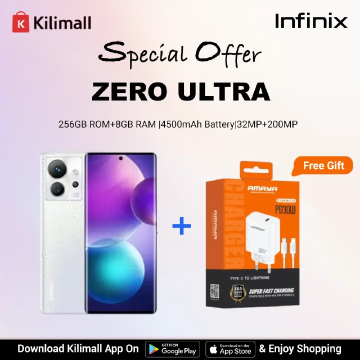 【Buy 1 Get 1 Charger Free】Refurbished Infinix Zero Ultra 8GB RAM 256GB ROM 6.8'' 4500mAh 32MP+200MP Camera (Dual SIM) Android Smartphones/ Mobile Phones.