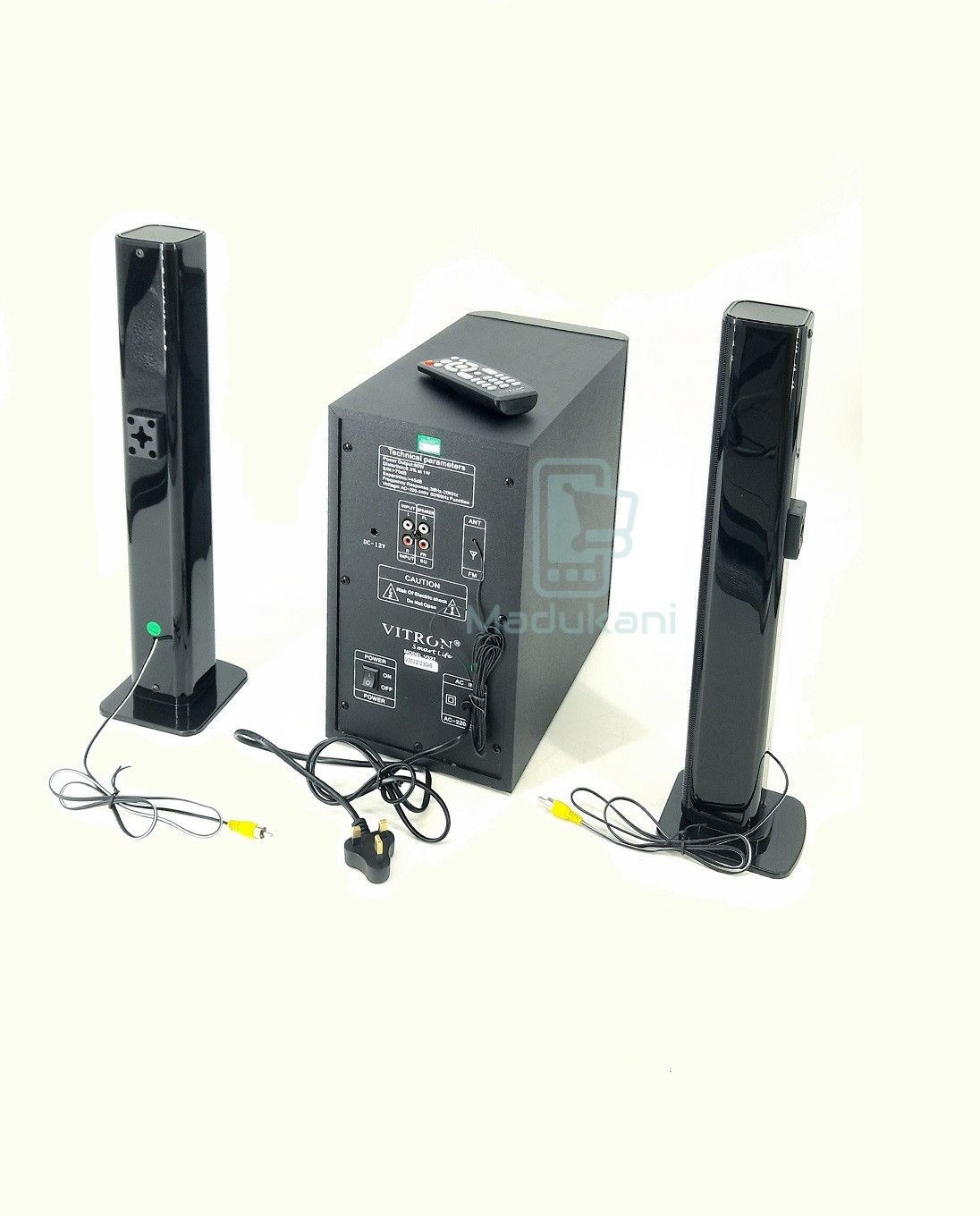 Vitron V527 - 2.1 CH Multimedia Speaker, BT/USB/SD/FM - 9000W (1YR WRTY)
