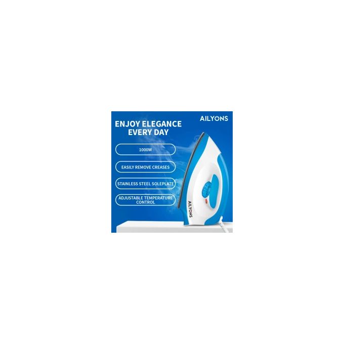 AILYONS HD-198A Electric Dry Iron Box White & Blue