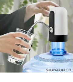 Electric Automatic Water Dispenser Pump – USB Rechargeable, One-Touch Drinking Water Pump for Bottled Water