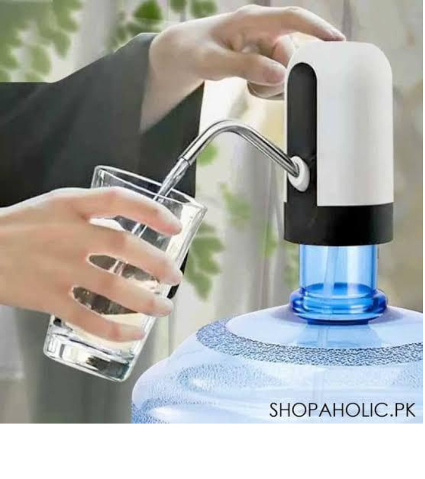 Electric Automatic Water Dispenser Pump – USB Rechargeable, One-Touch Drinking Water Pump for Bottled Water