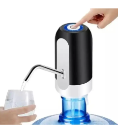Electric Automatic Water Dispenser Pump – USB Rechargeable, One-Touch Drinking Water Pump for Bottled Water