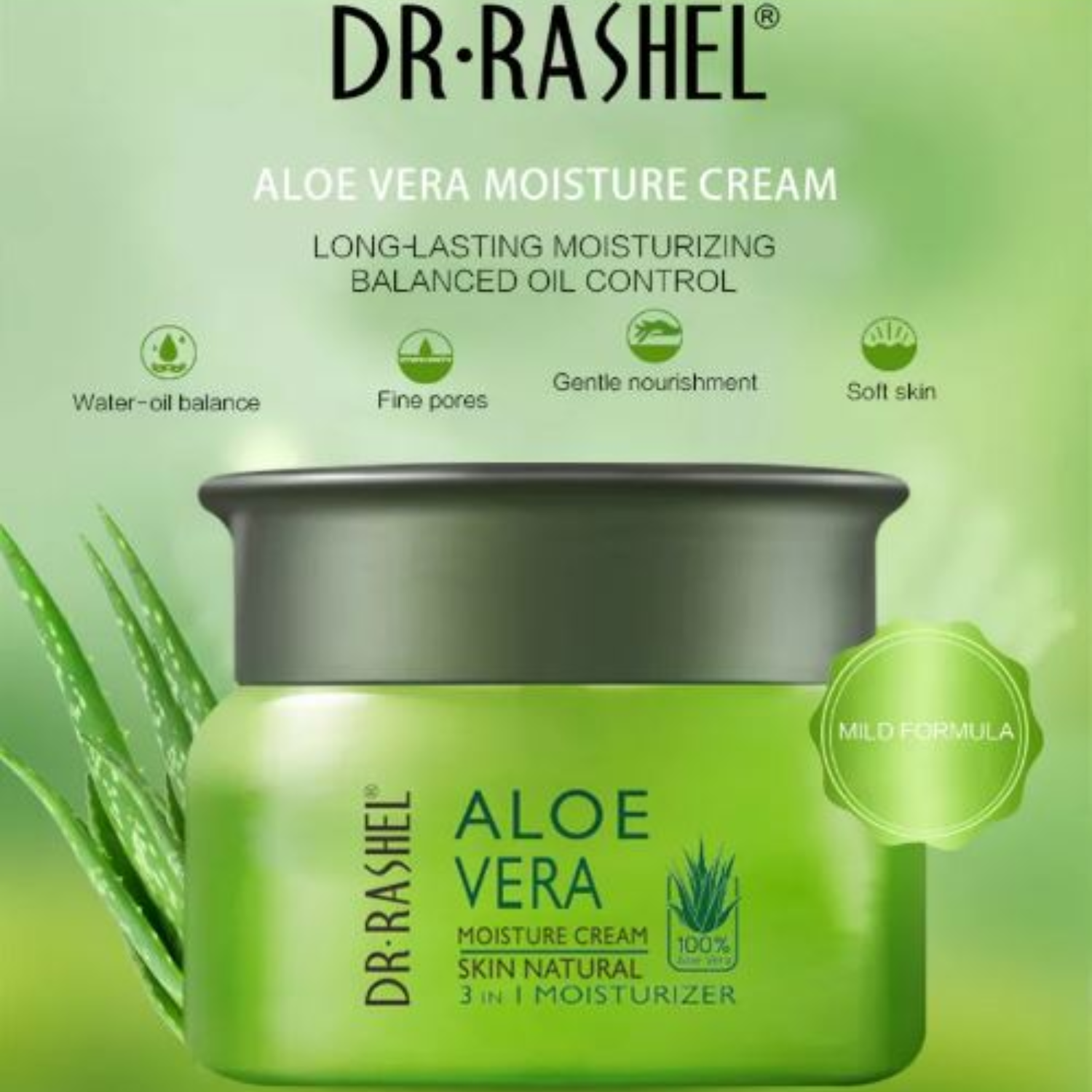 DR Rashel Aloe Vera 3-in-1 Moisture Cream – Hydrating, Soothing & Nourishing Face Cream