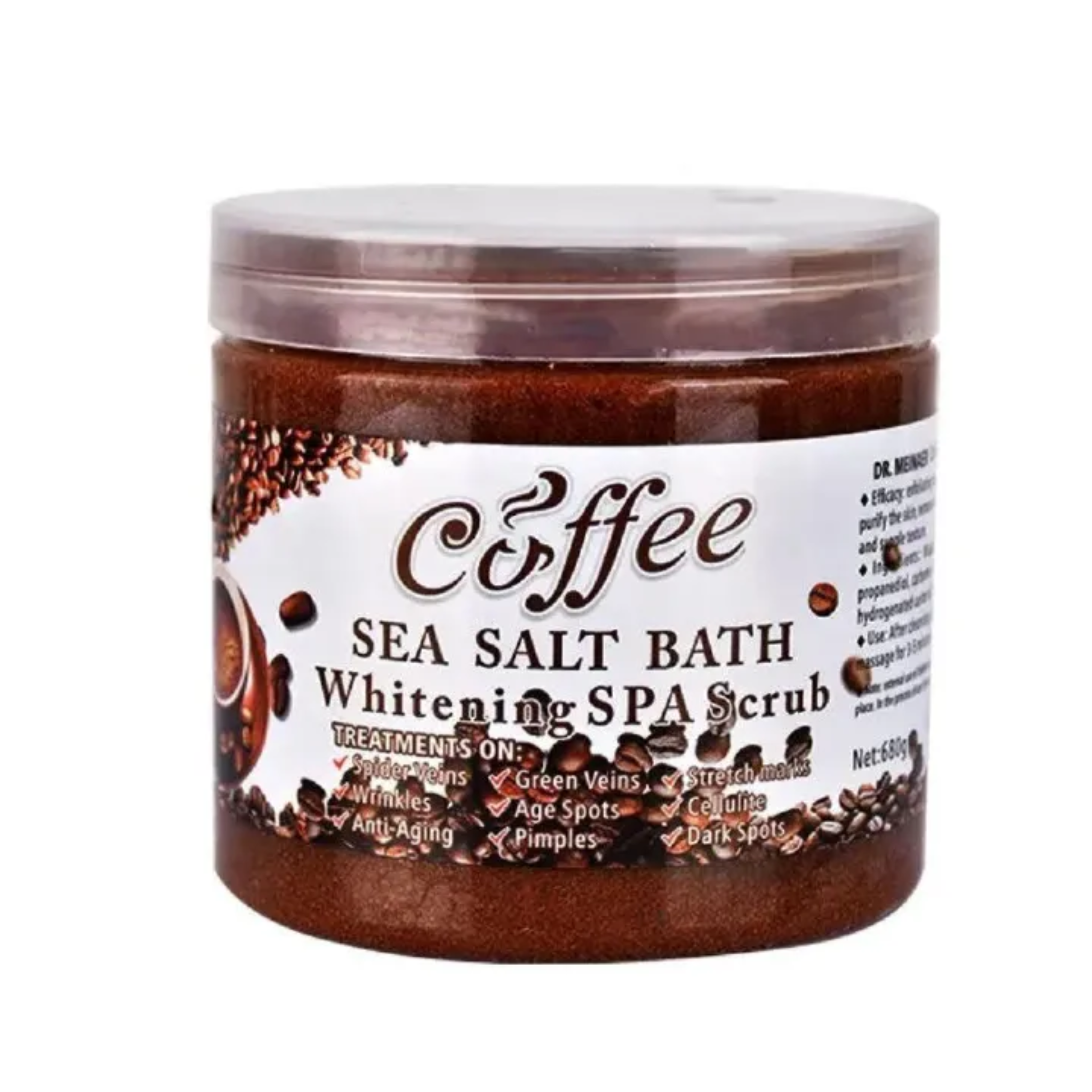 Coffee Body Scrub with Sea Salt – Anti-Aging, Cellulite & Dark Spot Remover – DRMEINAIER 350g