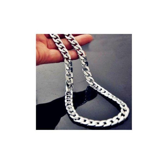 Chunky High Quality Silver Chain Necklace Fashionable Men Chain
