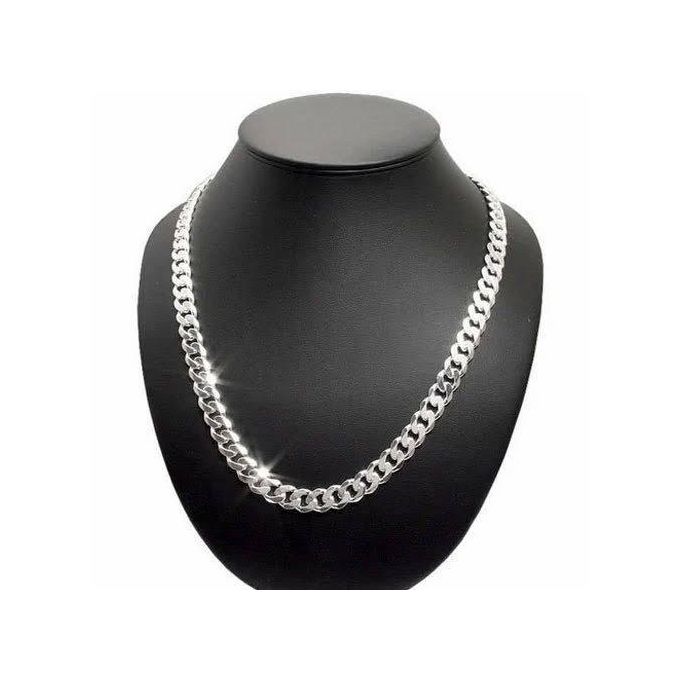 Chunky High Quality Silver Chain Necklace Fashionable Men Chain