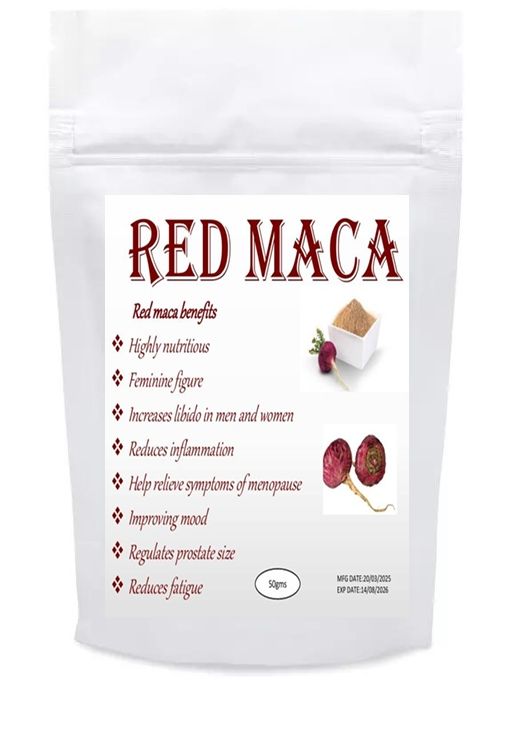 HERBAL ORGANIC RED MACA 50GMS