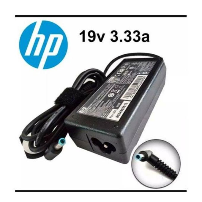 HP Laptop Charger - Blue Pin (19.5V,3.33A)-A blue pin adapter charger typically refers to a power adapter or charger with a blue-colored connector pin used for specific devices.