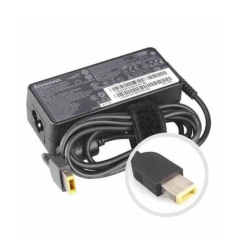 Lenovo Adapter Laptop Thinkpad  , Charger 20V 3.25A 65W, USB Pin - Complete With Power Cable(High-quality 65W Lenovo adapter with USB-type rectangular pin. Delivers 20V at 3.25A)