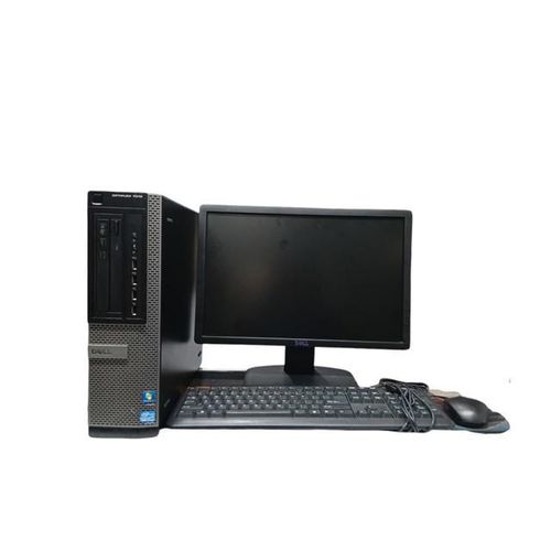 DELL Refurbished Optiplex Desktop Complete - Core I5 3.0GHz 4GB RAM 500GB Win 11 19" monitor(CPU DESKTOP,MONITOR SCREEN, KEYBOARD, MOUSE, 2 POWER CABLE,  VGA CABLE) + free MOUSE PAD