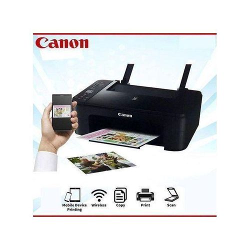 Canon PIXMA TS3340 WIRELESS ALL IN ONE PRINTER(PRINT ,SCAN ,COPY.) + FREE PRINTER CABLE & FREE MOUSE PAD