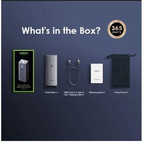 Original Oraimo PowerJet 130 OPB-727SQ 27600mAh 130W Power Bank