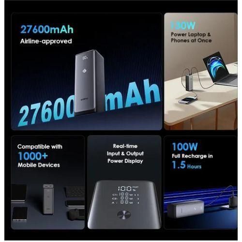 Original Oraimo PowerJet 130 OPB-727SQ 27600mAh 130W Power Bank