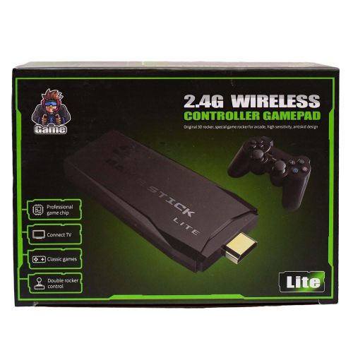 Retro M8 4K Gaming Console Stick – 64GB Or 32GB Storage, Built-in 10000/3550 Games, 2.4GHz Wireless Controllers – Supports PS1, GBA, Arcade Classics, TV HDMI Output-M8 Retro HD 4K TV Video Game Stick