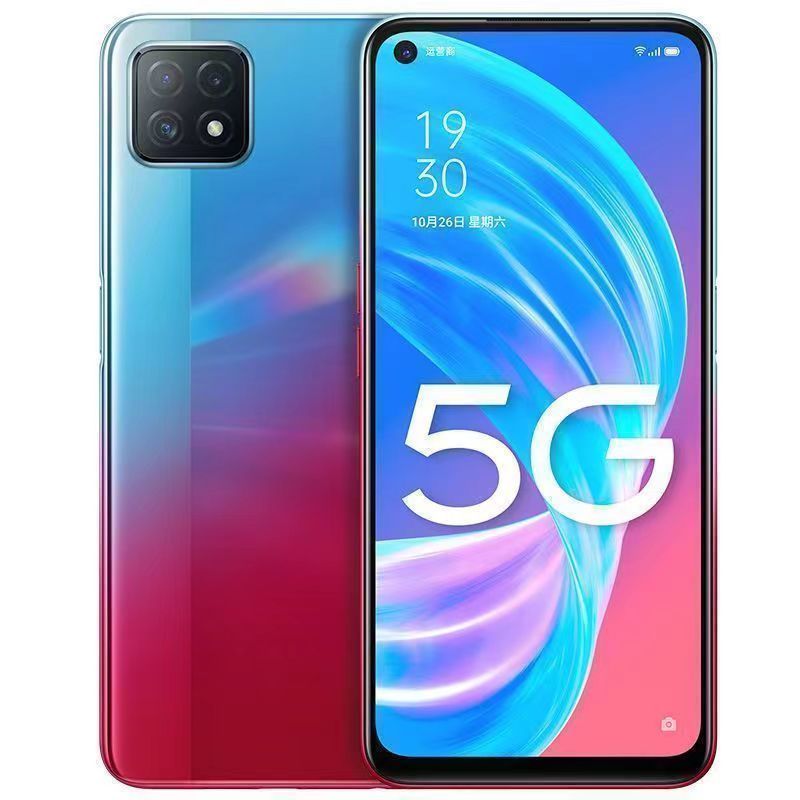 Refurbished OPPO A72 5G Smartphone 128GB 6.5 inches 16MP+8MP Dual nano-SIM 4040mAh Side Fingerprint Unlock