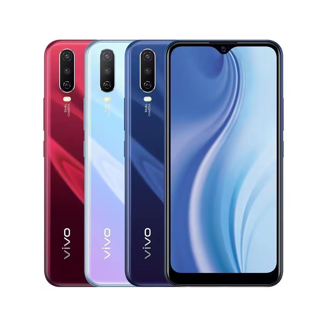 Refurbished Phone VIVO Y17 Y11 Y3S Y3 5000mAh Battery 128GB/64GB 6.35 Inch 13MP+16MP Dual SIM vivo Smartphone