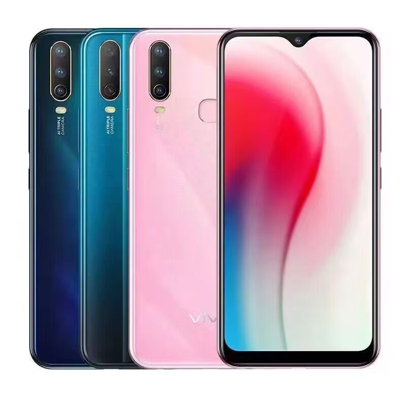 Refurbished Phone VIVO Y17 Y11 Y3S Y3 5000mAh Battery 128GB/64GB 6.35 Inch 13MP+16MP Dual SIM vivo Smartphone