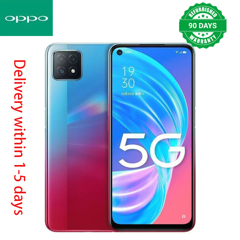 Refurbished OPPO A72 5G Smartphone 128GB 6.5 inches 16MP+8MP Dual nano-SIM 4040mAh Side Fingerprint Unlock