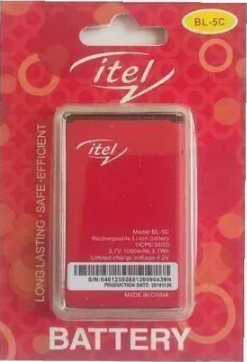 OOFFER...Itel Original Battery-BL-5C 1020mAh For Kabambe Phones BL-5C