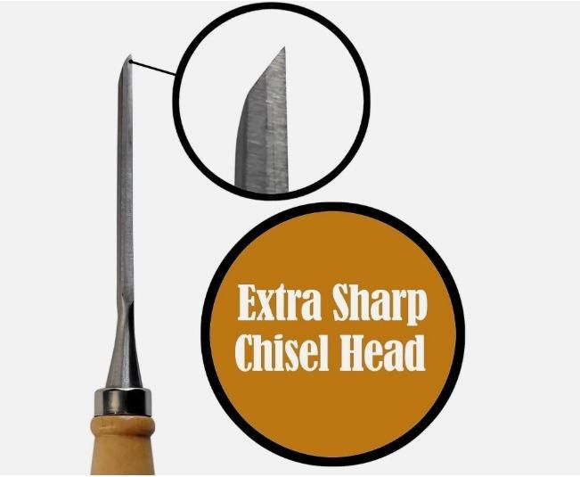 Rossel-12 Pieces  Professional Wood Carving Hand Chisel Tool Set  and Woodworking Gouges Steel