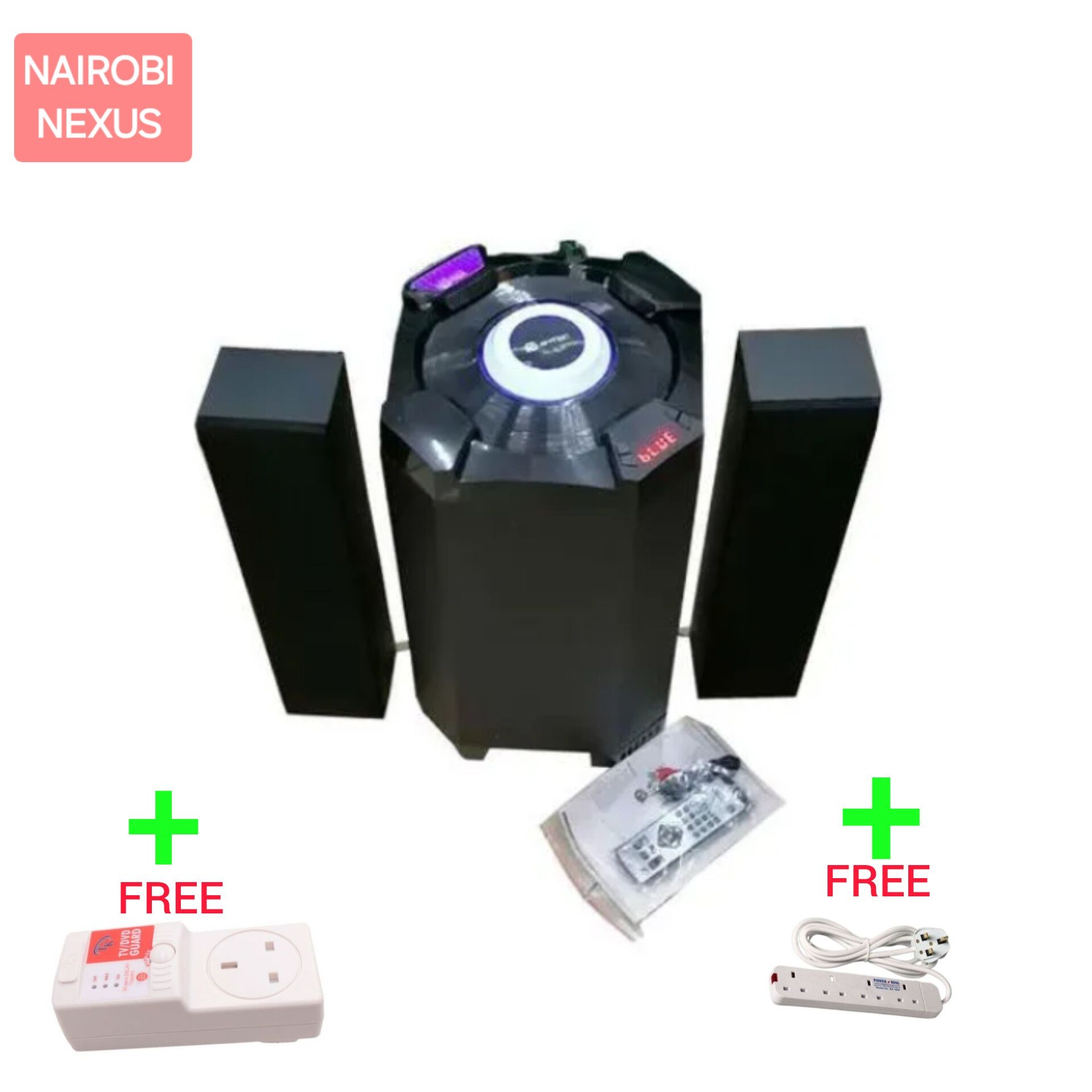 Amtec AM-006 15,000W MULTIMEDIA SYSTEM 2.1CH FM/SD/BT/USB (1YR WRTY) + FREE 4(FOUR) WAY EXTENSION + FREE TV GUARD AND A FREE DELIVERY TO YOUR DOOR STEP