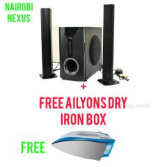 Vitron V527 - 2.1 CH Multimedia Speaker, BT/USB/SD/FM - 9000W (1YR WRTY) + A TOTALLY FREE AILYONS DRY IRON BOX TO MAKE IRONING EASY FOR YOU. ENJOY SOUNBAR GREAT MUSIC TODAY. BUY!  BUY! GOODPRODUCT!