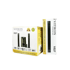 Vitron V527 - 2.1 CH Multimedia Speaker, BT/USB/SD/FM - 9000W (1YR WRTY) + Model - V527
2.1Ch Multimedia Speaker System AC/BT – V527
Detachable design: 2 satellite speakers can be merged into one soun