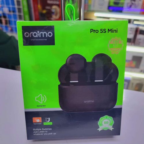 Oraimo Pro 5S Mini True Wireless Earbuds – Noise-Cancelling Bluetooth Earpods With Touch Control & Long Battery Life + FREE DELIVERY TODAY