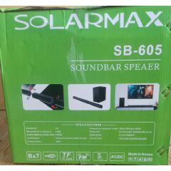 Solarmax 2.1ch soundbar multimedia speaker system woofer SB 605 + Free and Convenience Delivery To Your Doorstep Today