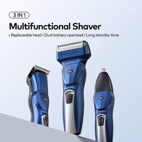 { 3 In 1 } Itel ISS-13 3 In 1 Rechargeable Electric Trimmer Shaving machine 3 in 1 shaver rechargeable & electric hair clipper beard remover nose hair trimmer