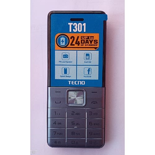 Brand New Tecno T301 Dual Sim 1.77-inch screen With Camera & TorchLight Fm Loud Speaker ,with up to 24 Days of Standby Battery 1150mAh battery capacity Featured Phones