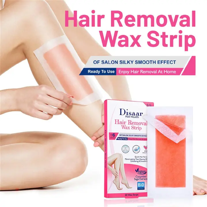 Disaar Hair Removal Wax Strip, Quick Hair Removal -20 Wax Strips Formulas often feature natural beeswax and plant extracts such as Aloe Vera, Argan Oil, Shea Butter, or Cucumber to soothe and nourish