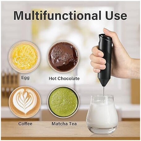 Whisk Frother Coffee Milk Foamer Egg Beater.Create rich and creamy froth in seconds with this Handheld Milk Frother. Perfect for coffee, lattes, cappuccinos, and hot chocolate, this compact frother is