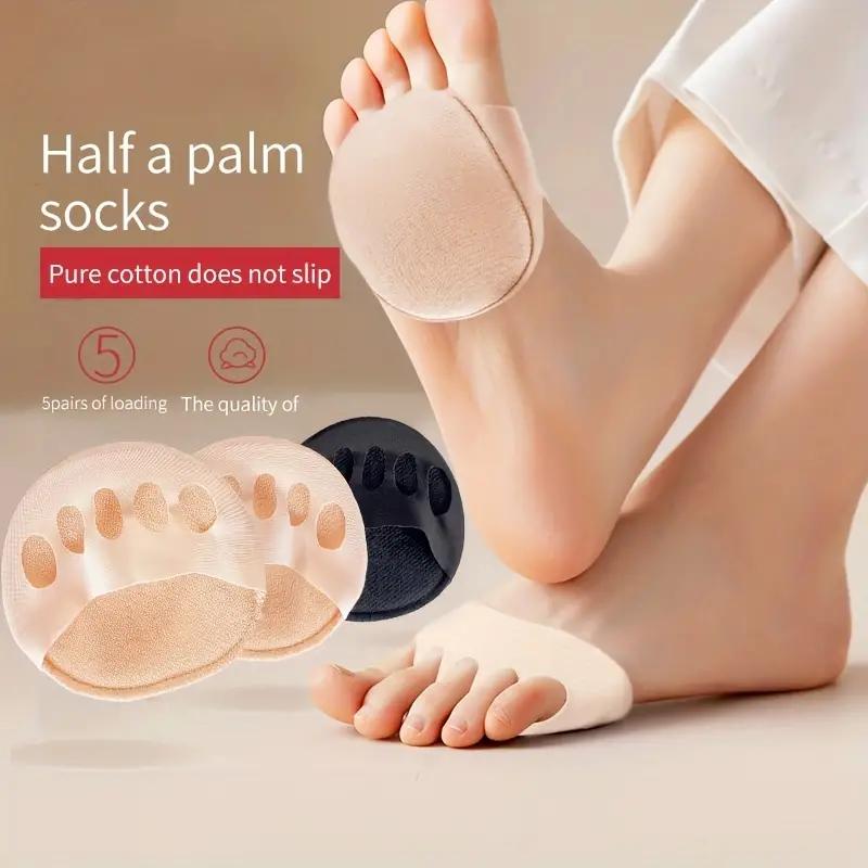 Five Toes Forefoot Pads For High Heels Metatarsal Pads Foot Cushion Half Insoles Inserts