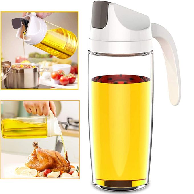 Transparent Cooking Oil Can 600ml with measuring scale
