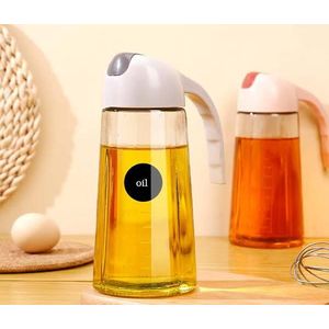 Transparent Cooking Oil Can 600ml with measuring scale