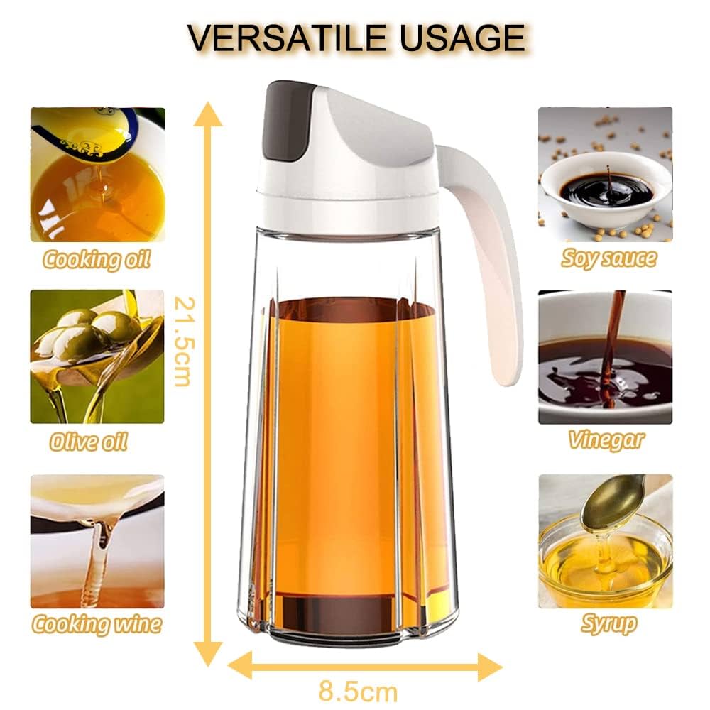 Transparent Cooking Oil Can 600ml with measuring scale