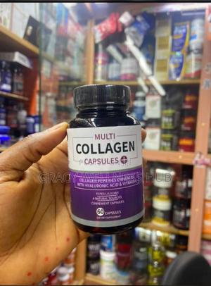 Multi collagen capsules that contains collagen peptides enhanced with hyaluronic acid & vitamin c