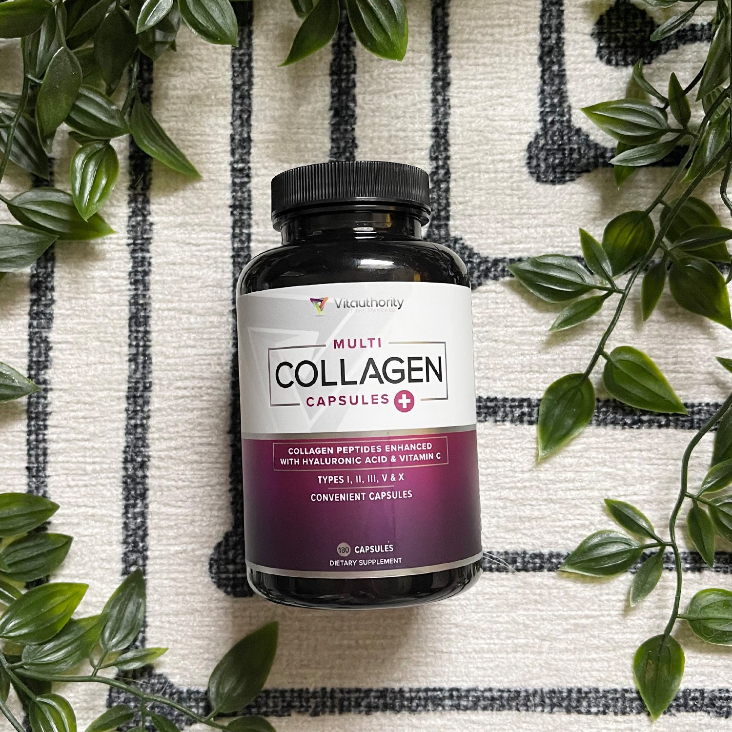 Multi collagen capsules that contains collagen peptides enhanced with hyaluronic acid & vitamin c