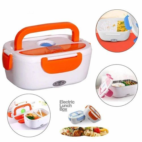 Electric Heated Lunch Box Food Warmer With Partitions. It has a ventilation system that helps keep food fresh and is made with high temperature resistant material.