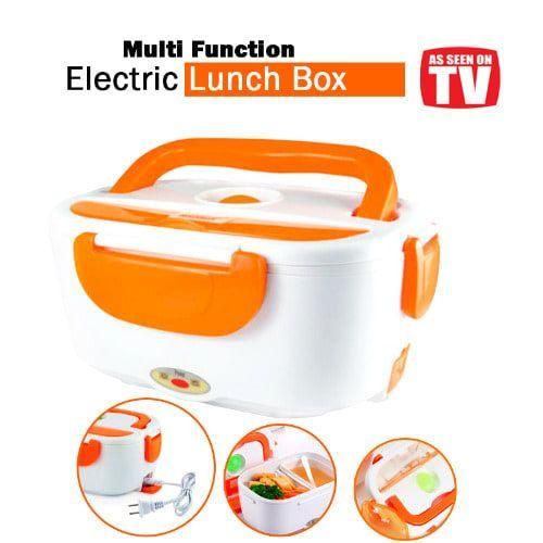 Electric Heated Lunch Box Food Warmer With Partitions. It has a ventilation system that helps keep food fresh and is made with high temperature resistant material.