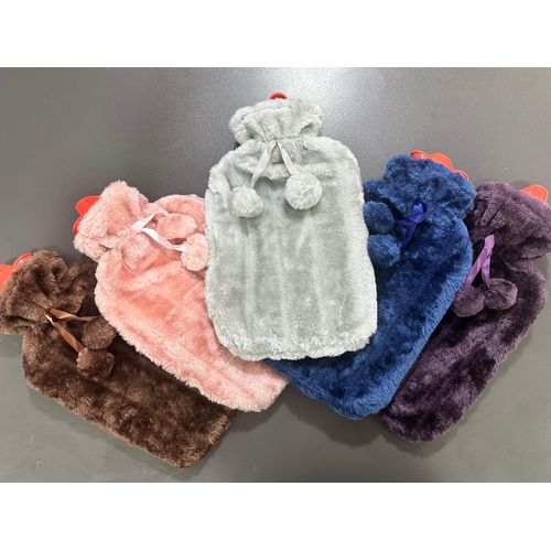 2L Hot Water Bottle with Cover imitation rabbit hair,Hot Water Bag for Bed Warm Neck Shoulder Pain Hand Feet Warmer Menstrual Cramps Hot Compress