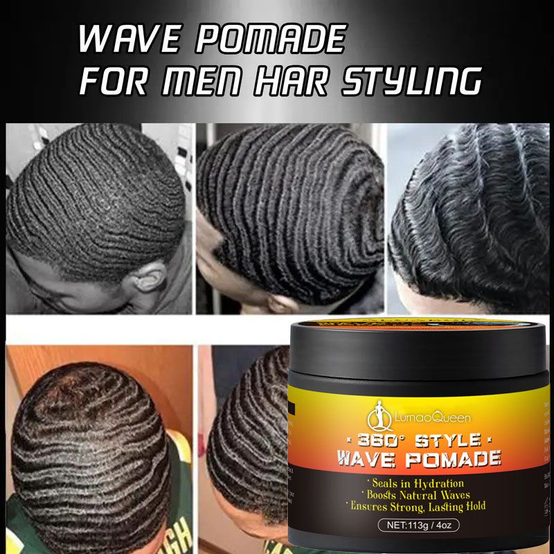 360 Style Wave Control Pomade provides superior hold.Enhances the natural waves in short hair styles.Contains natural ingredients like shea butter and coconut oil to nourish the scalp and add shine.