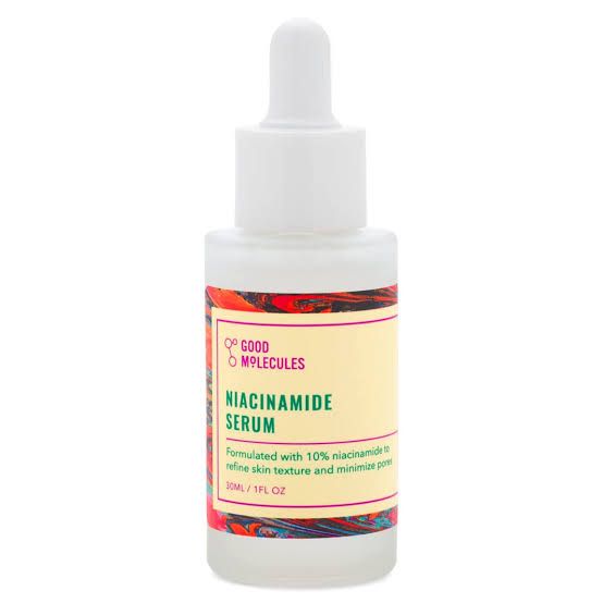 GOOD MOLECULES NIACINAMIDE SERUM Minimize For Smooth, Plump Even Skin And Pores Formulated with 10% Niacinamide (vitamin B3) this lightweight serum helps to refine skin tone and texture for a brighter